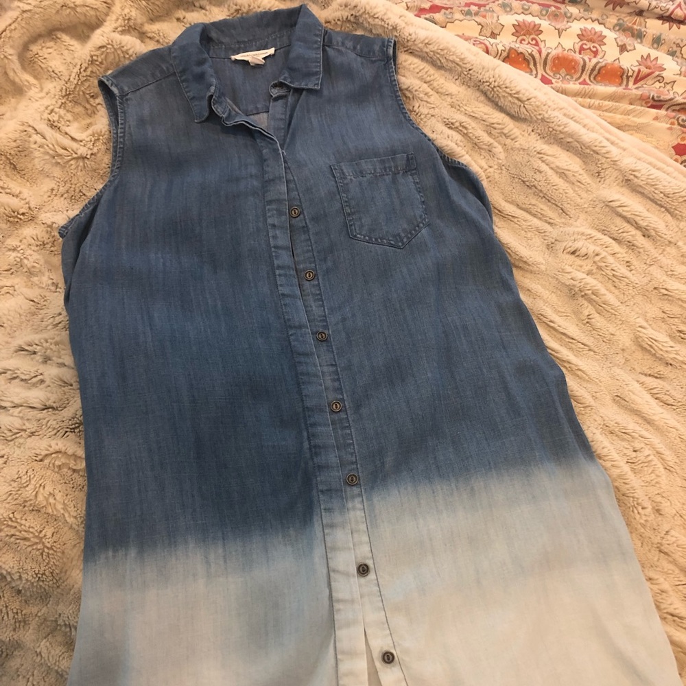 beachlunchlounge Chambray Ombré Dress